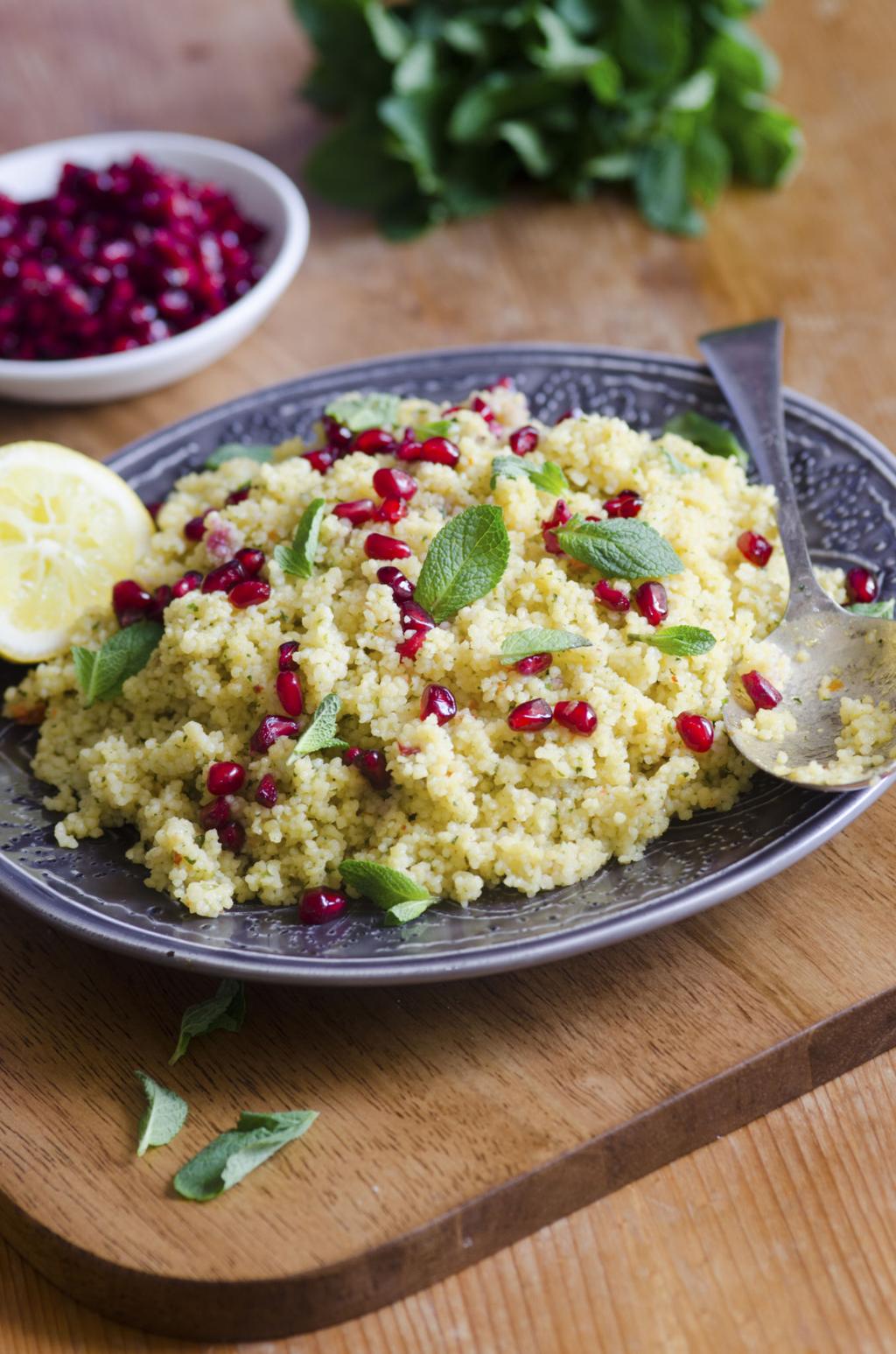 Lemon mint couscous for Edmonton catering