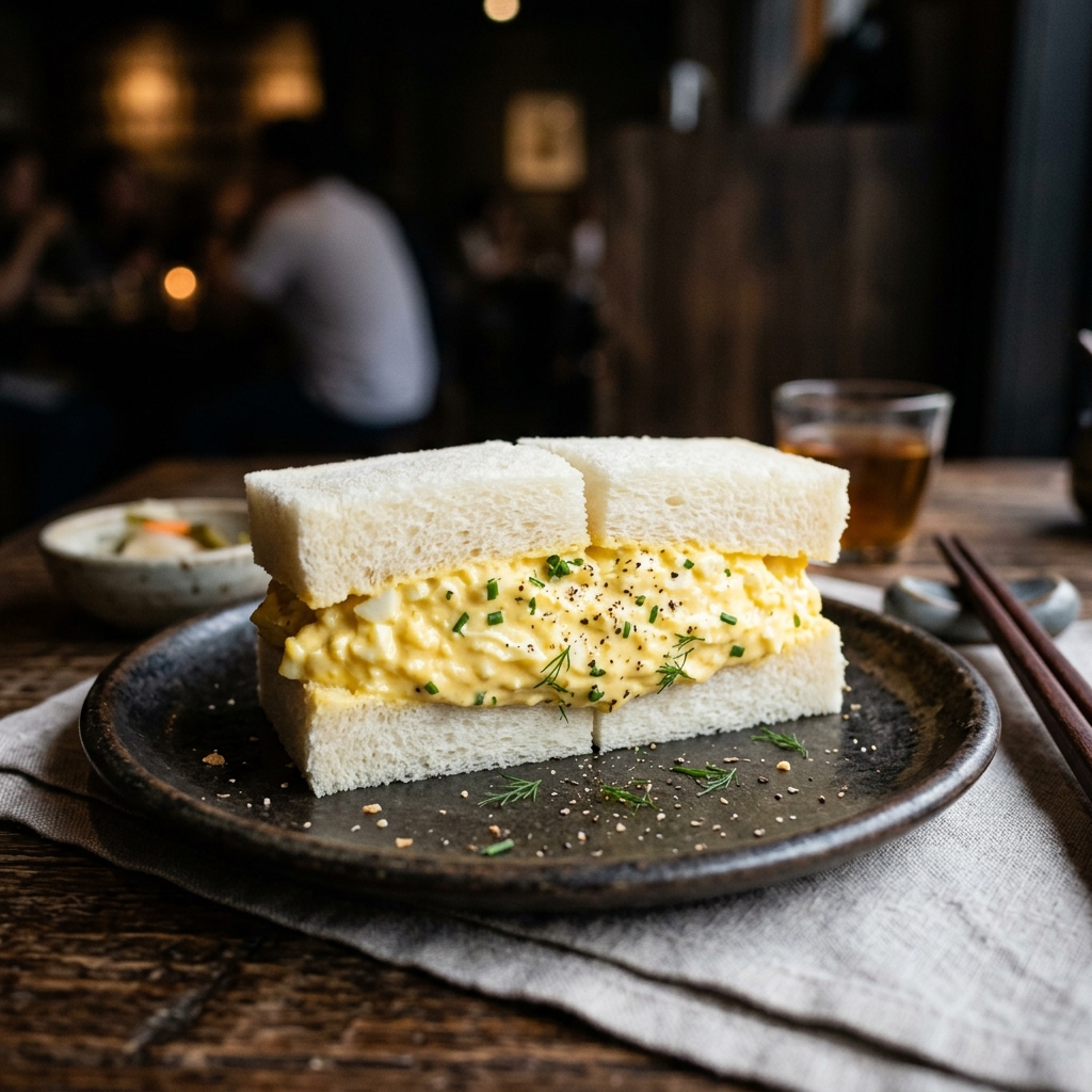 Japanese Egg Salad sandwich for Edmonton catering events