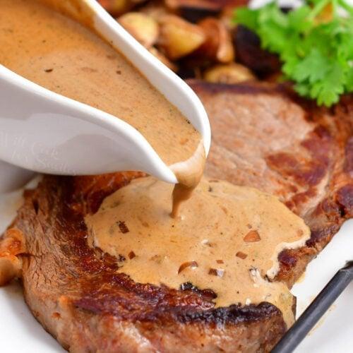 Peppercorn sauce for beef - Edmonton catering
